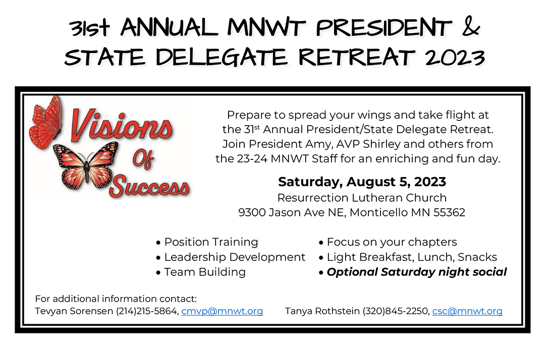 2023 MNWT President/State Delegate Retreat